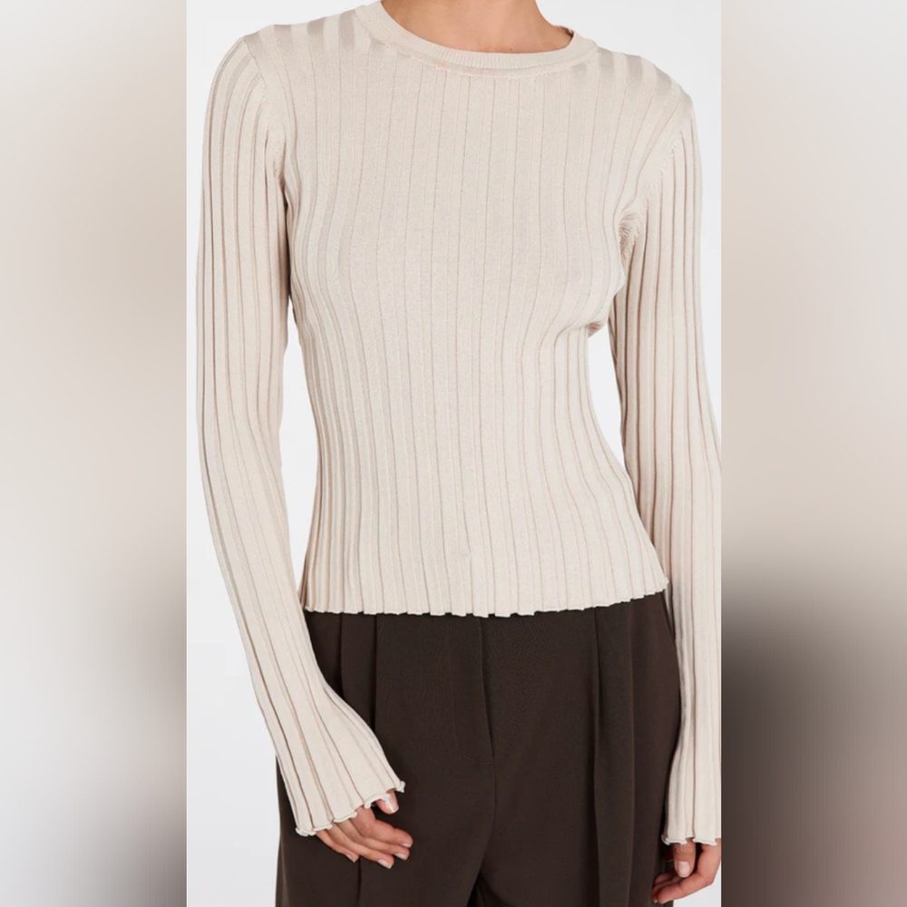 DISSH ADA STONE LONG SLEEVE KNIT TOP